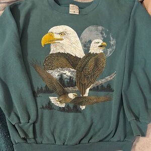 Men's Green Eagle Sweater